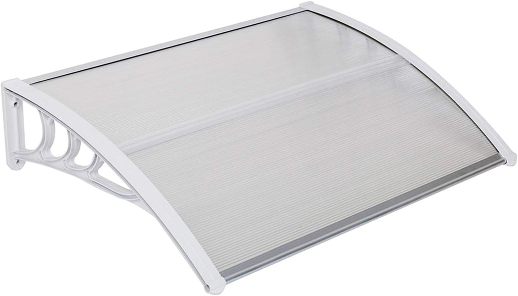 White Polycarbonate Door Canopy 120 x 40 U2620