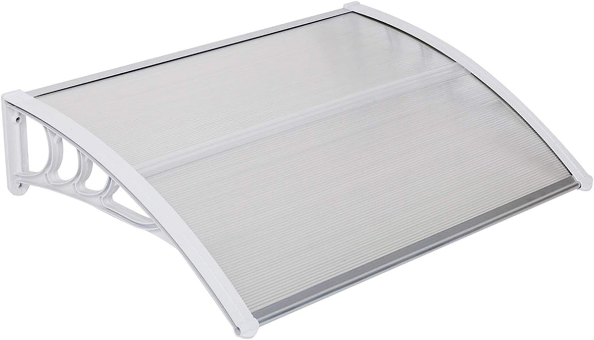 White Polycarbonate Door Canopy 120 x 40 U2620