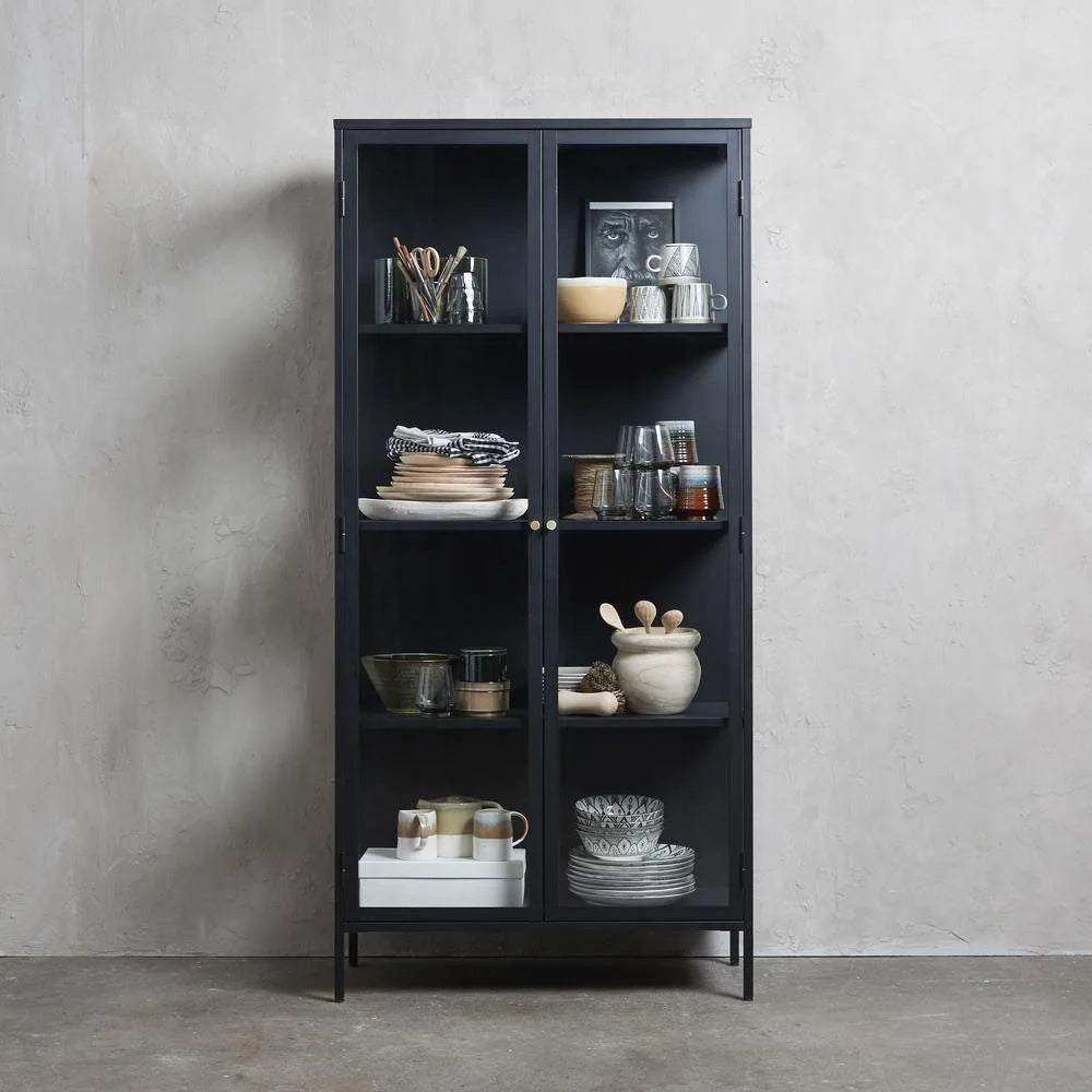 Metal & Glass 75" Cabinet A388