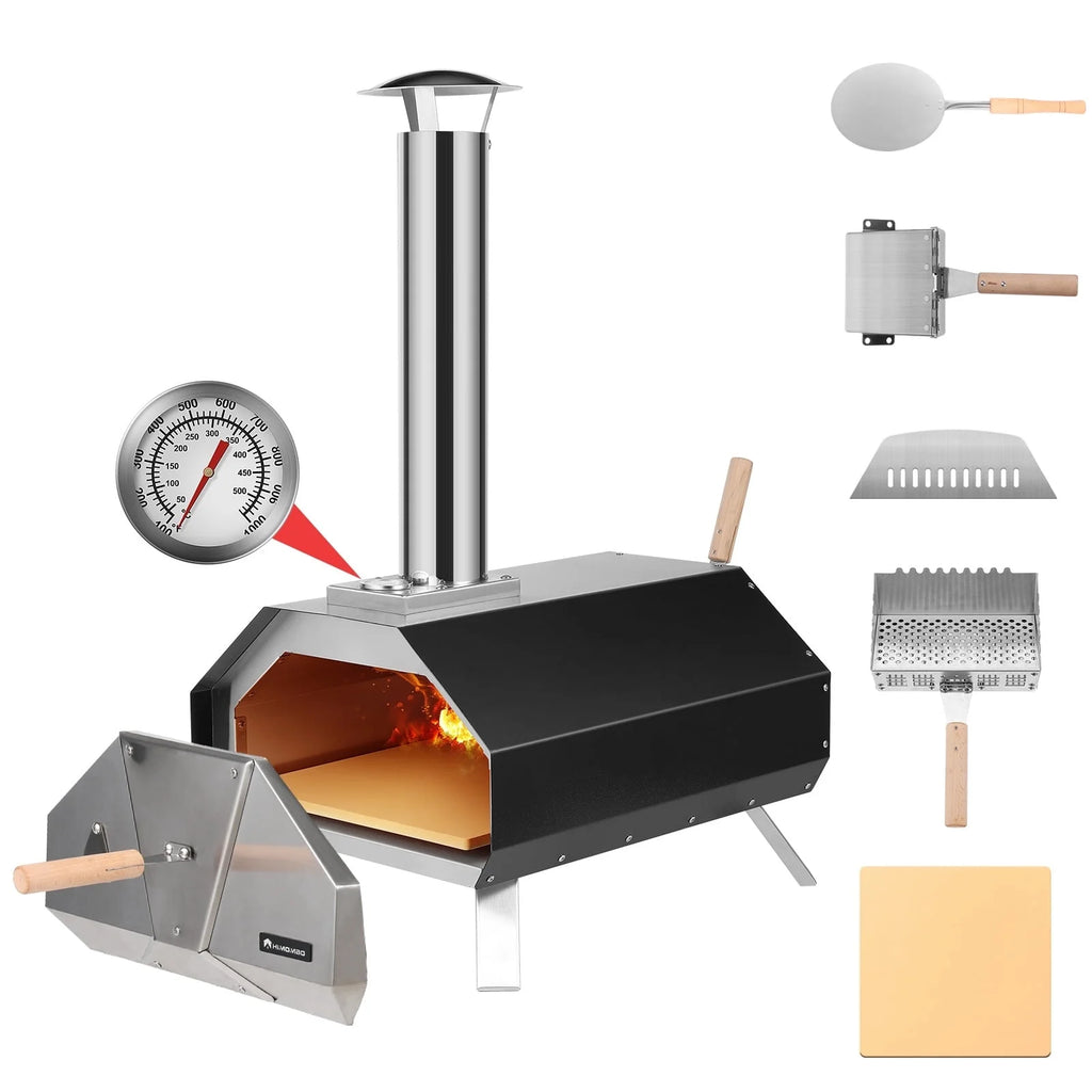 13 Multi-Fuel Pellet Fired Pizza Oven with Pizza Stone H522111