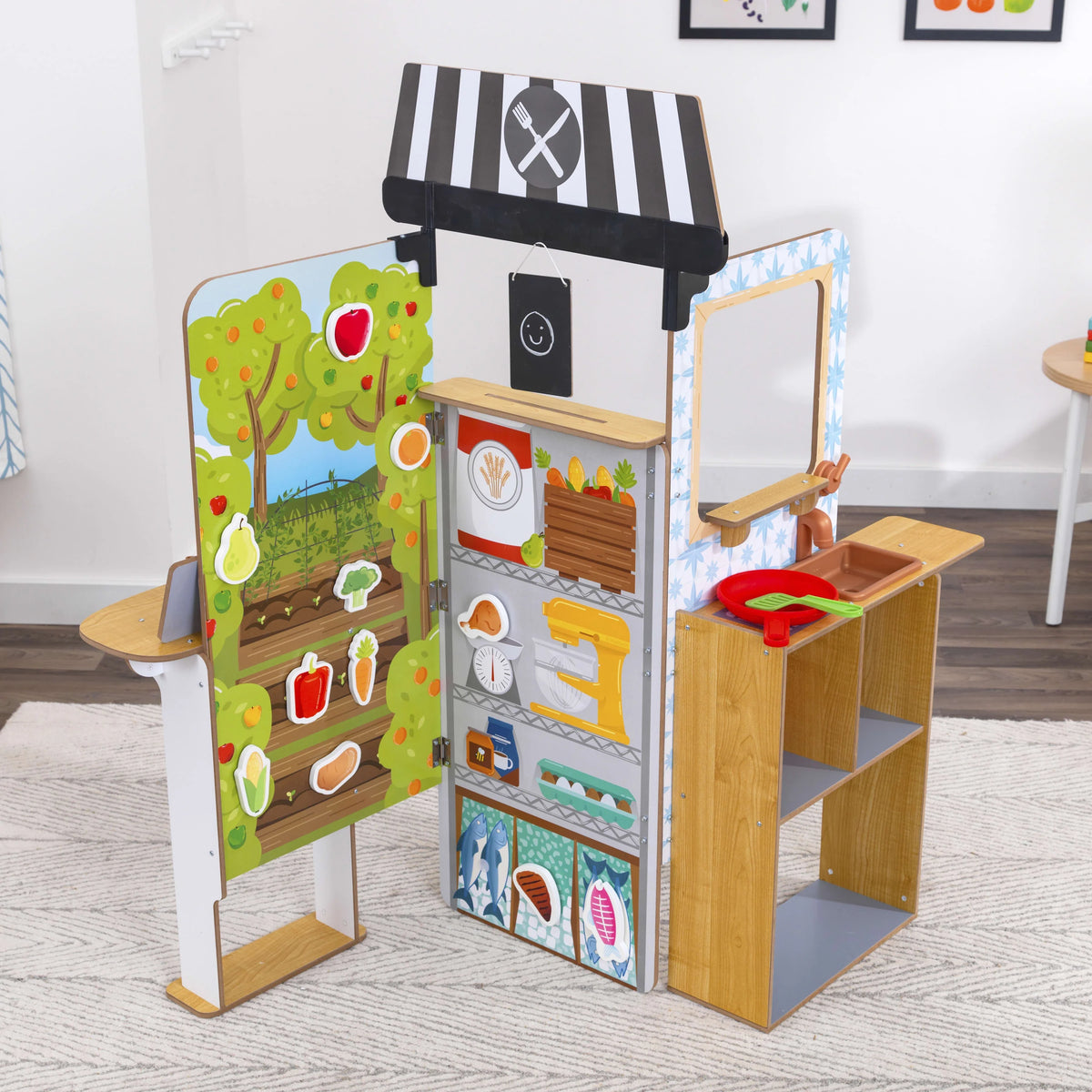 18 Accessories Wooden Restaurant Pop-Up X81155