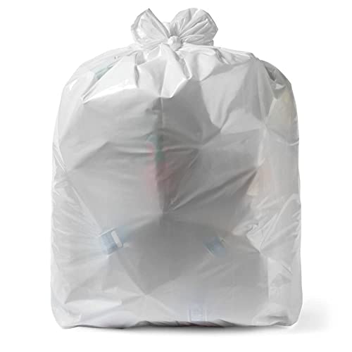 4 Gallon 0.5 Mil White Trash Bags Q421527
