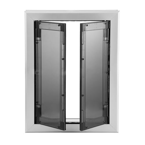 Weatherproof Aluminum Pet Door with Double Panels X994