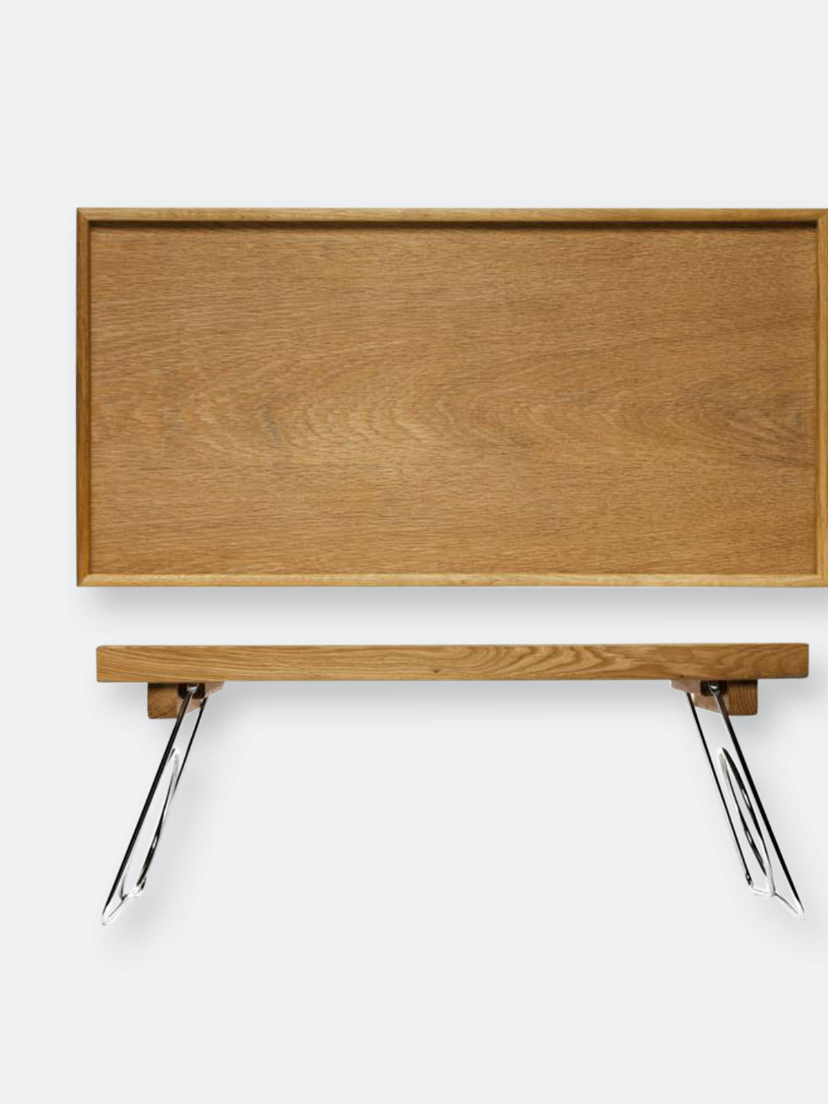 Oak Bed Tray with Folding Legs M216