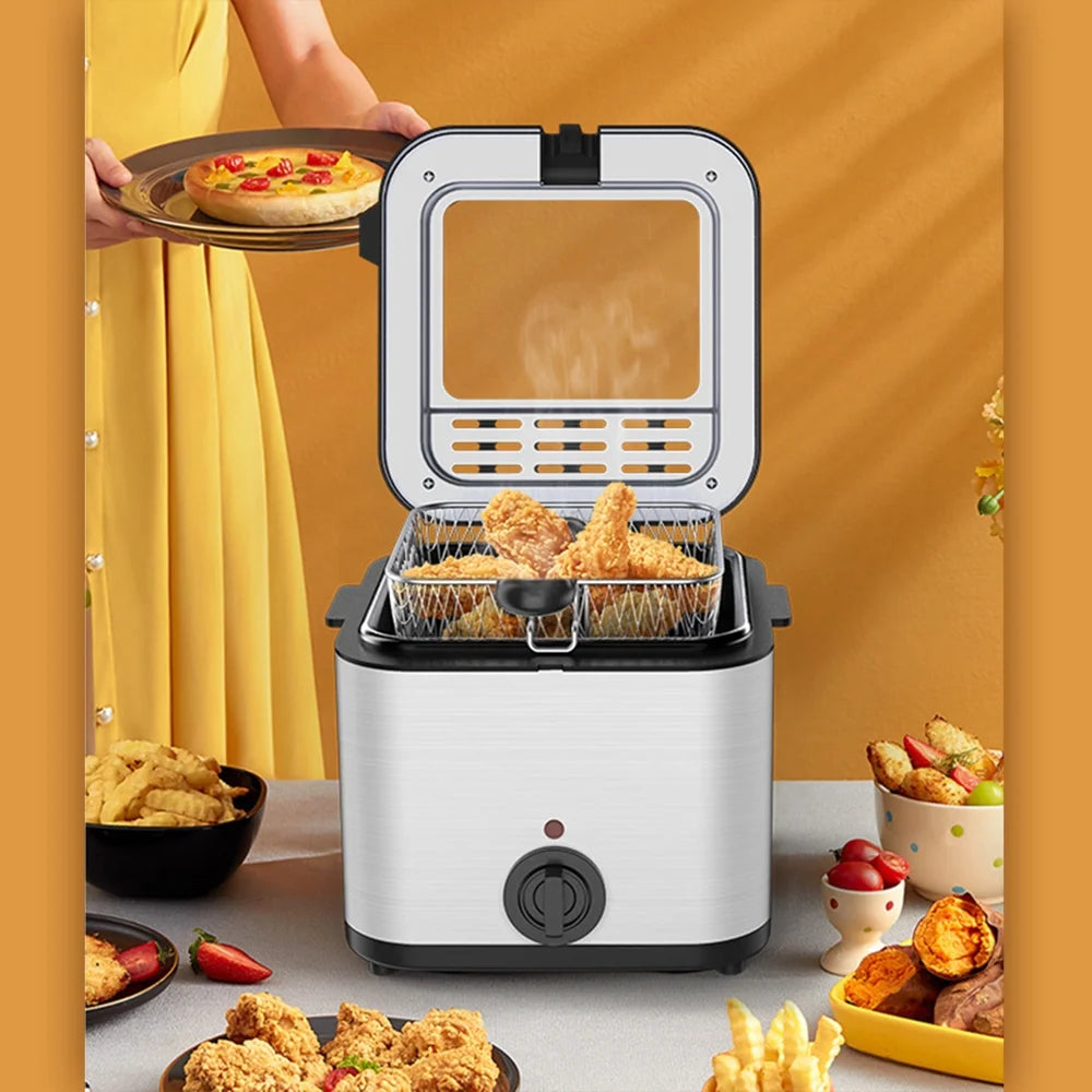 2.5L 1000W Stainless Steel Electric Fryer Y705267