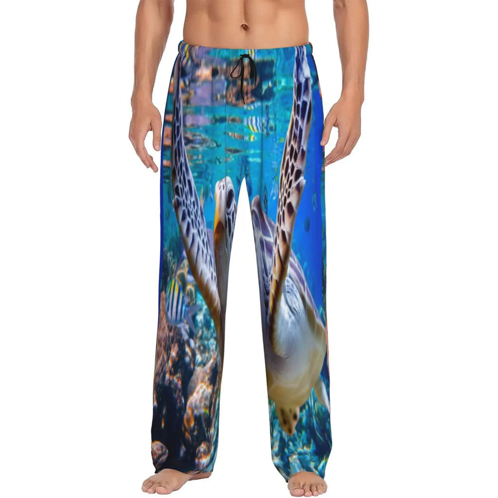 Men'S Pajama Pants Drawstring And Pockets I1590