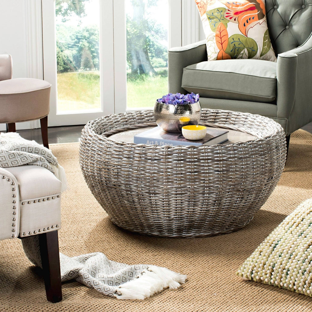 Grey Wood Top Coffee Table P585