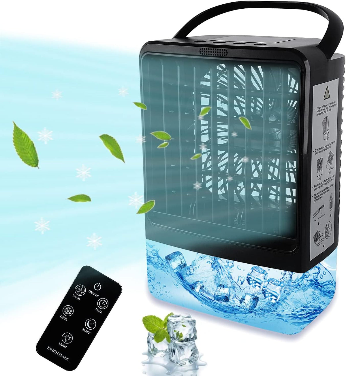 Portable Air Cooler Fan with 4000mAh Battery and Remote K66983
