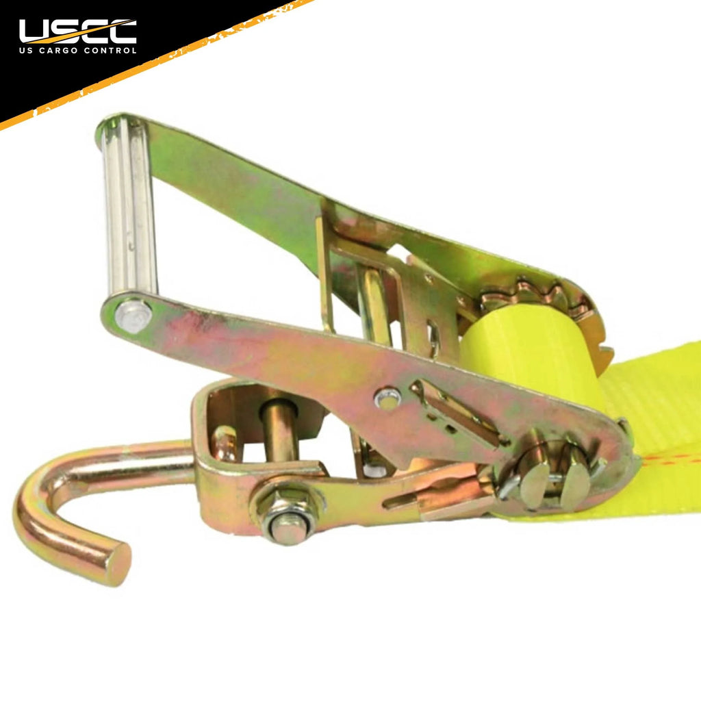 Car Carrier Tire Holder Basket Straps with Swivel Hooks & Ratchet D59334