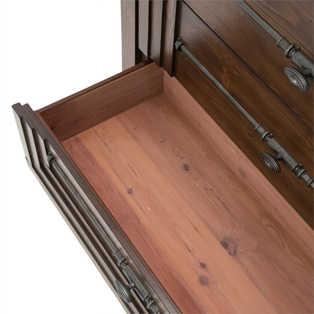 Wood Dresser in Rustic Ranch Brown A92709