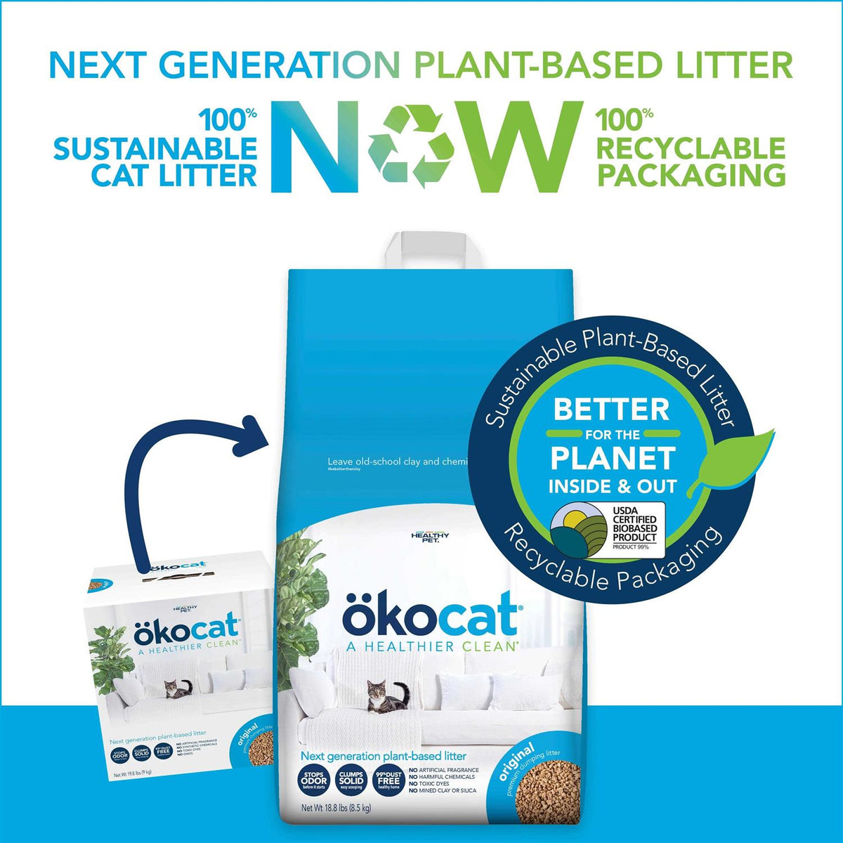 Original Premium Clumping Natural Wood Cat Litter R602