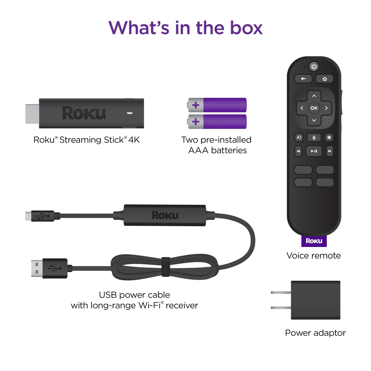 Streaming Stick 4K Streaming Device with Voice Remote N9625