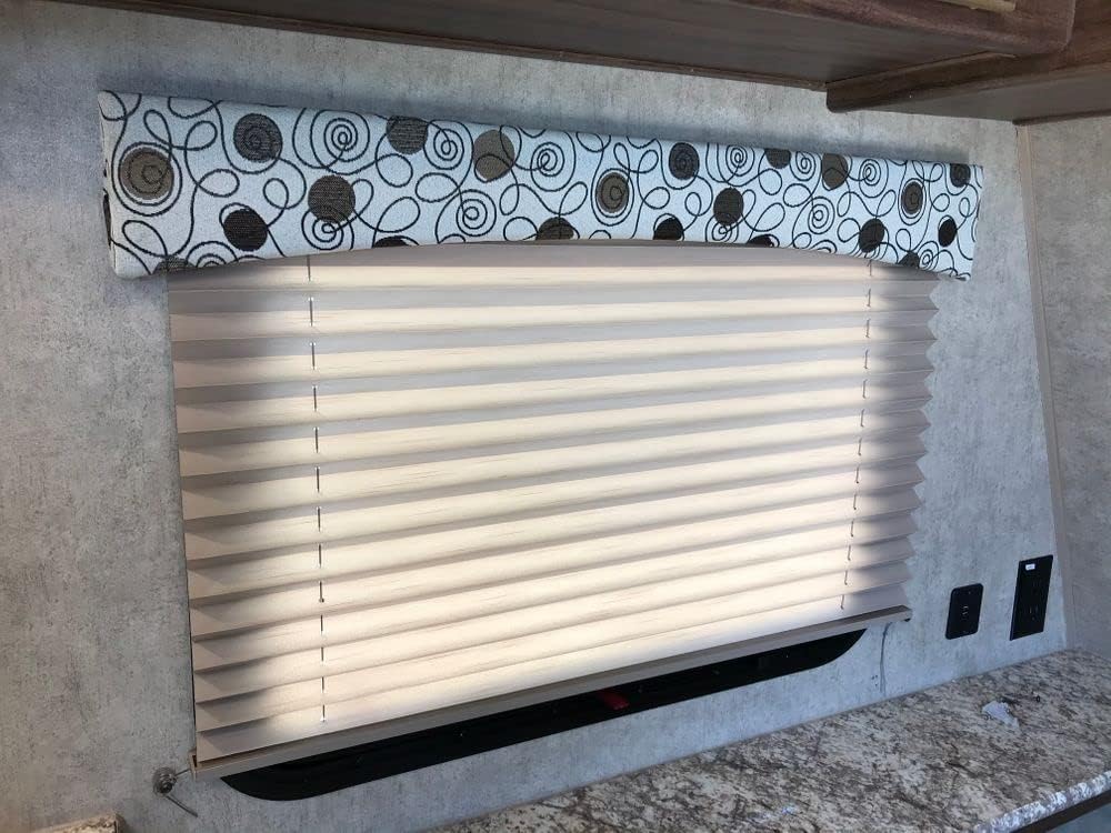 Cappuccino Pleated RV Window Shades 38 W x 24 L N9957