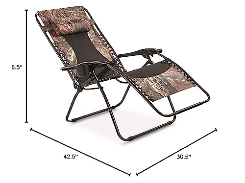 Oversized Zero Gravity Camping Chair, 500-lb. Capacity Mossy Oak Country Camo F955411