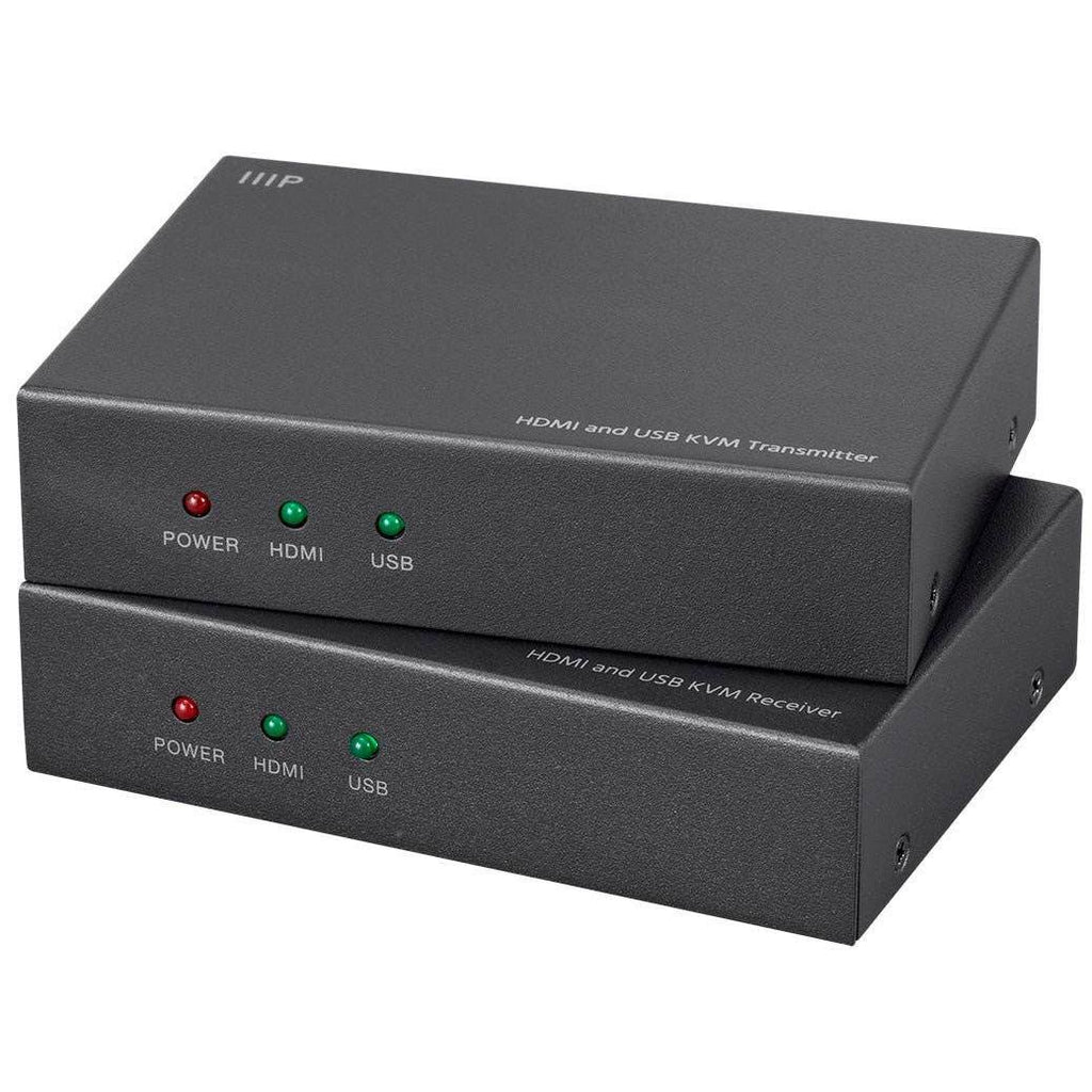 HDMI and USB KVM Extender, Black, 154ft, 1080p@60Hz, USB 2.0 I8172
