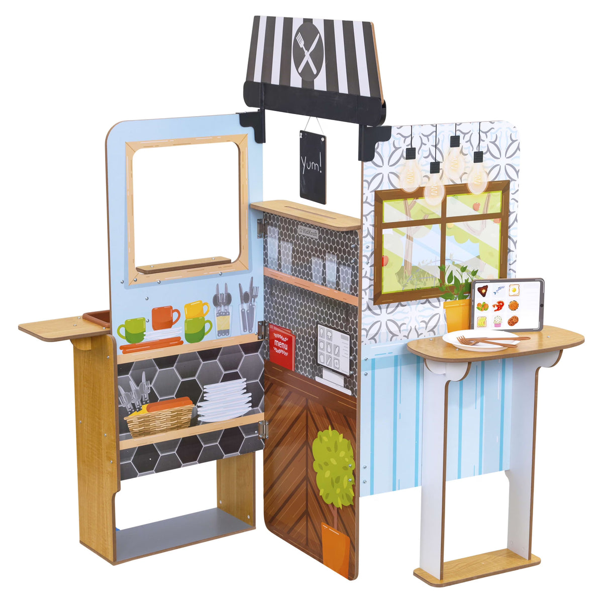 18 Accessories Wooden Restaurant Pop-Up X81155