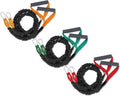 Resistance Bands Exercise Cords Three Sets 2-7, 12, 18 Pounds A539