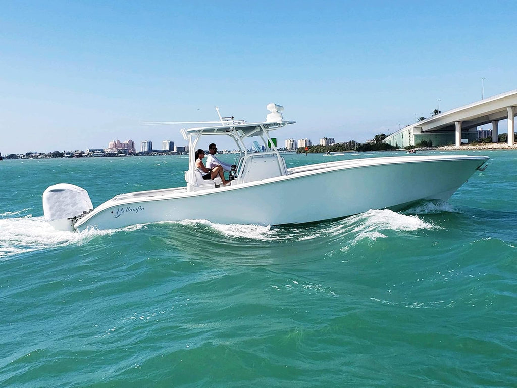 Grey Digital Camo Outboard Motor Cover with Side Vents J32976