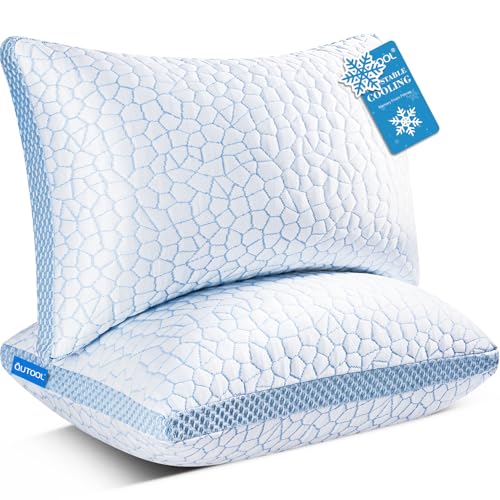 Shredded Memory Foam Cooling Pillows King Size 2 Pack O8209