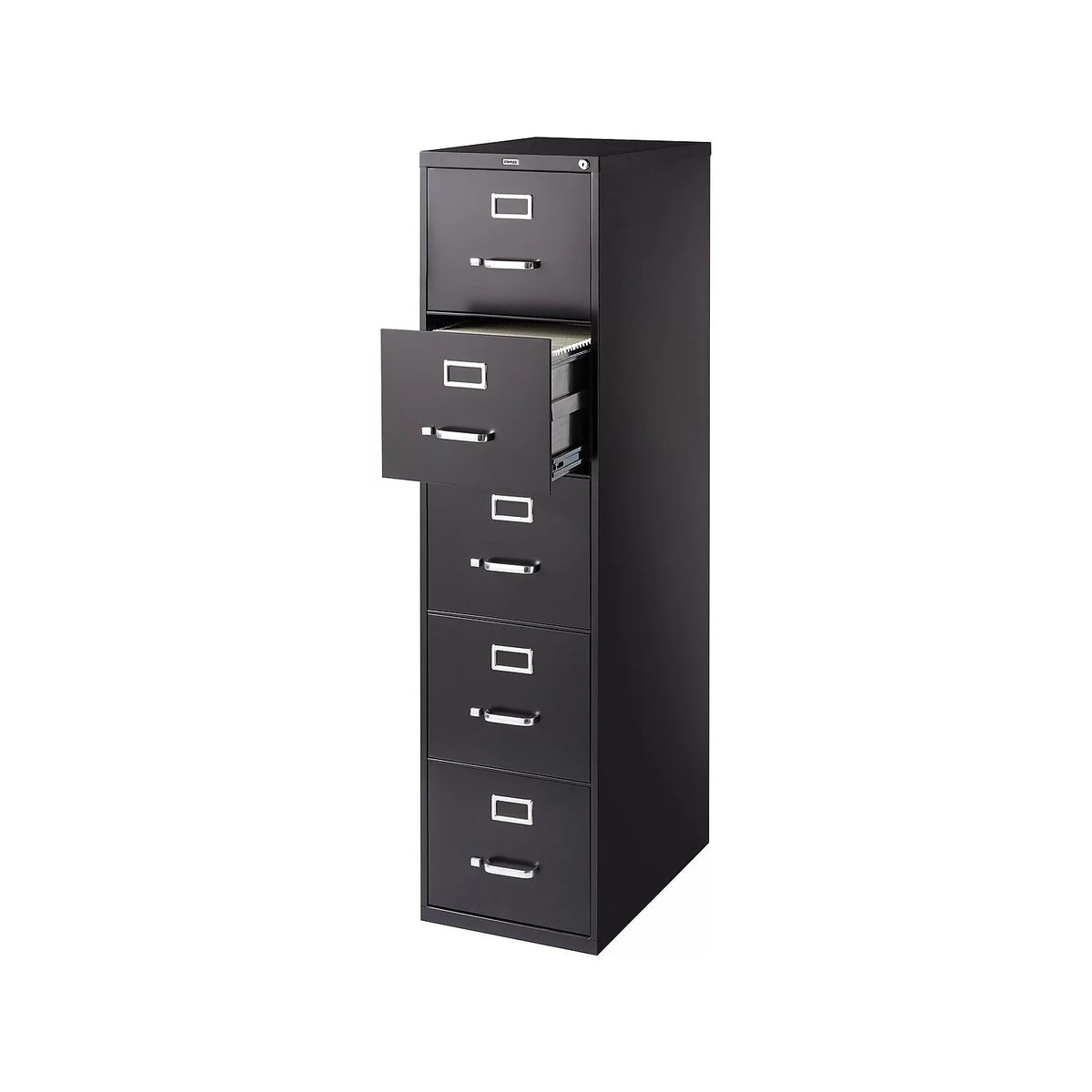 Black 5 Drawer Letter Vertical File Cabinet Z440
