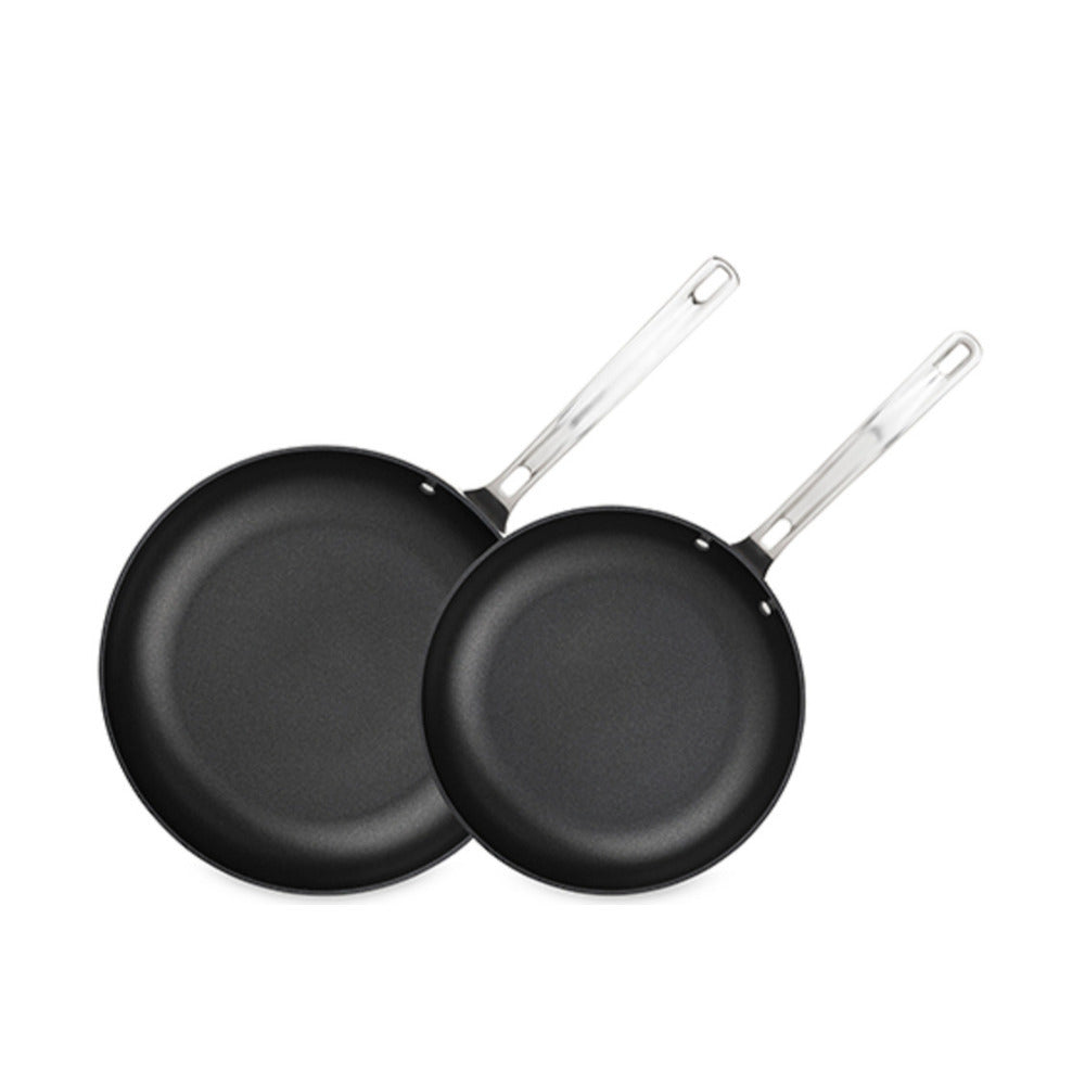 10-Inch and 12-Inch Hard Anodized Nonstick Fry Pan Set V38954
