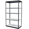 5 Shelves White Laminated Board Boltless Office Shelving I70944