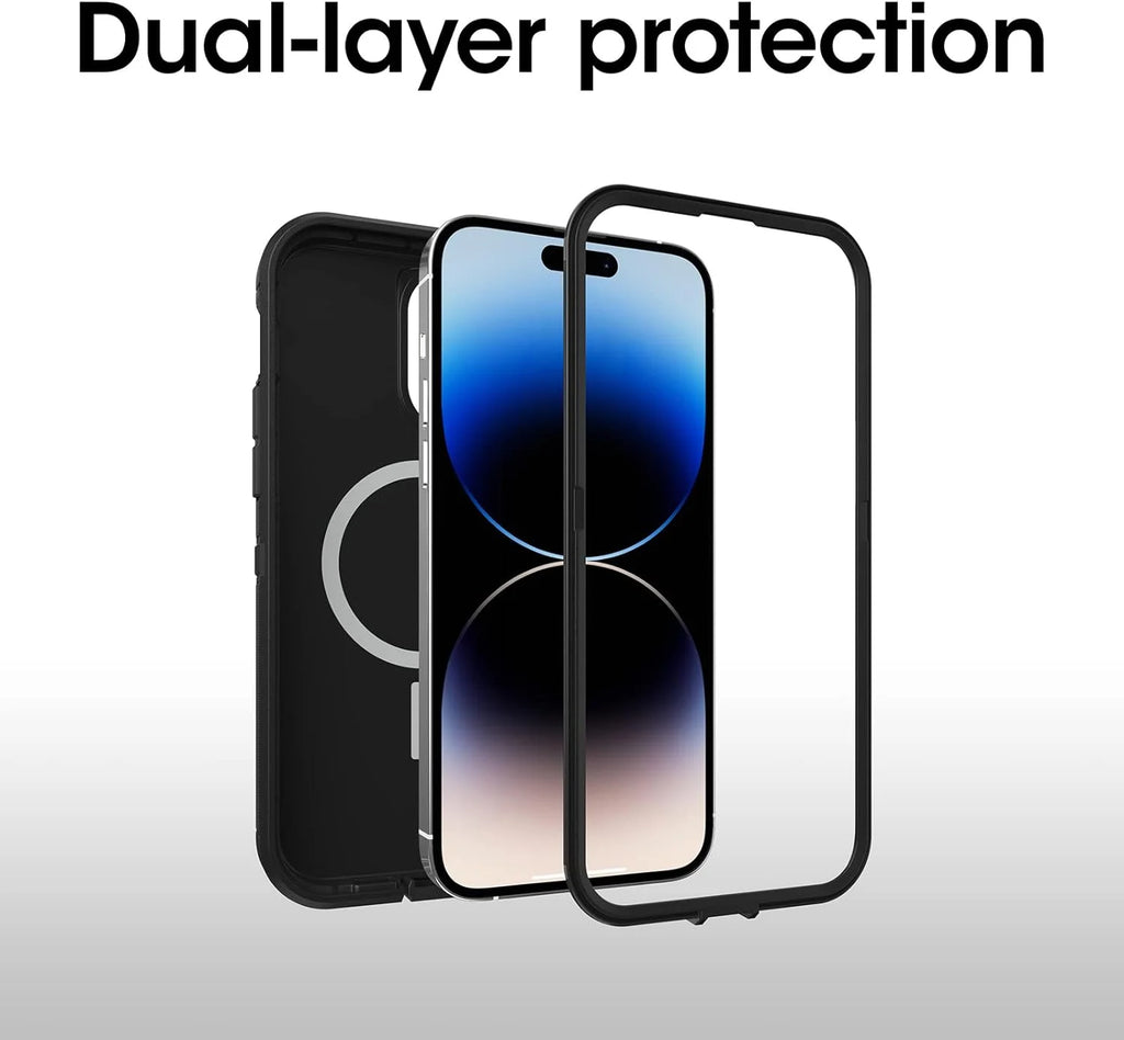 Black Defender Series XT Case for iPhone 14 Pro D73315