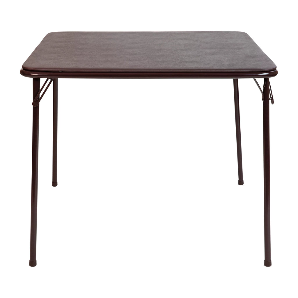 Brown Folding Card Table A8627