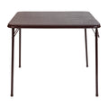 Brown Folding Card Table A8627