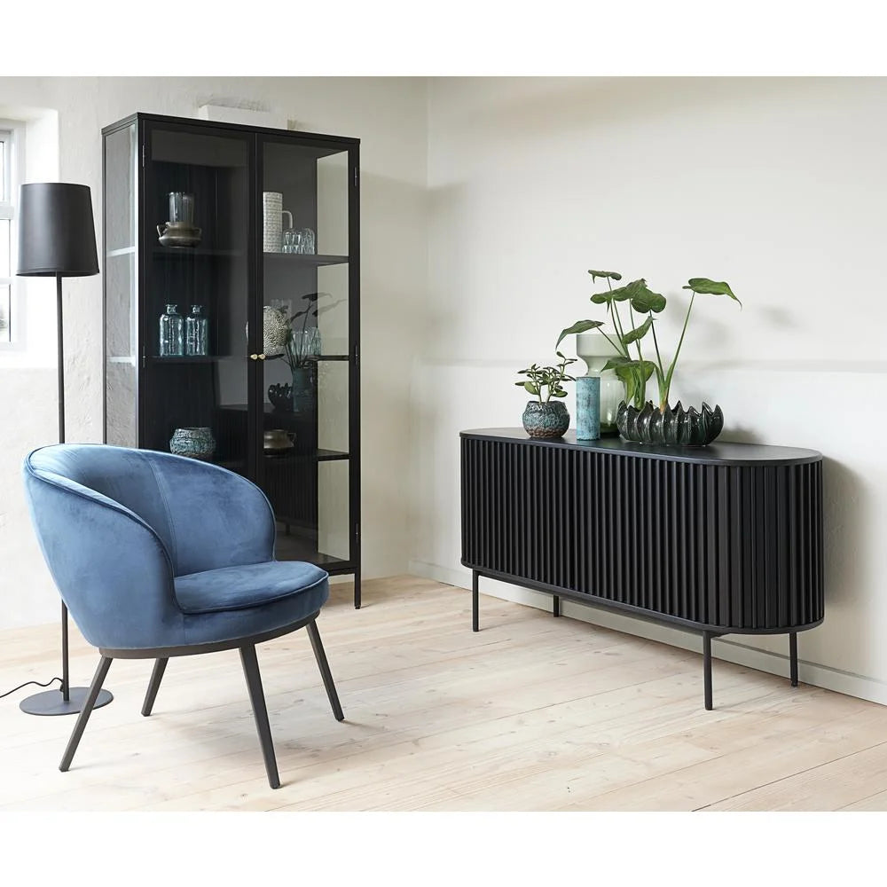 Metal & Glass 75" Cabinet A388
