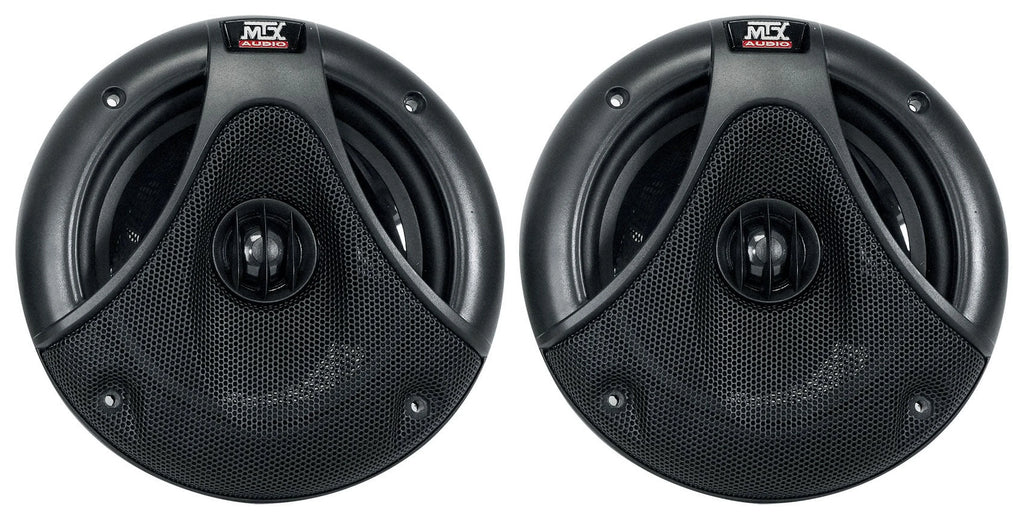 Dual 6.5" 150 Watt Silver Marine Boat Wakeboard Tower Speakers N324834