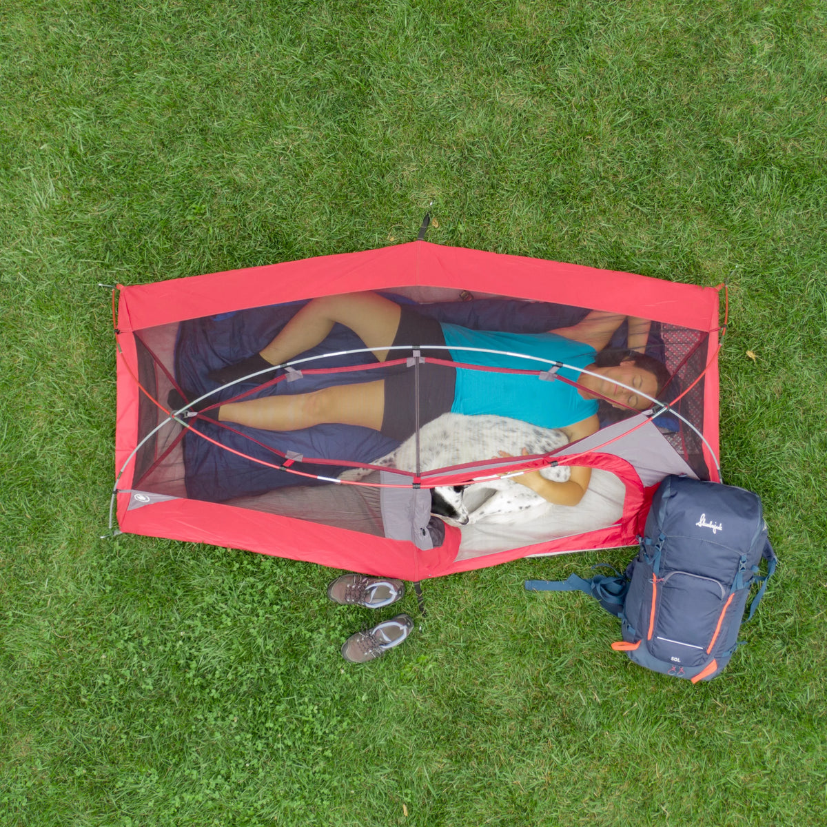1-Person Backpacking Tent with Large Door U3388
