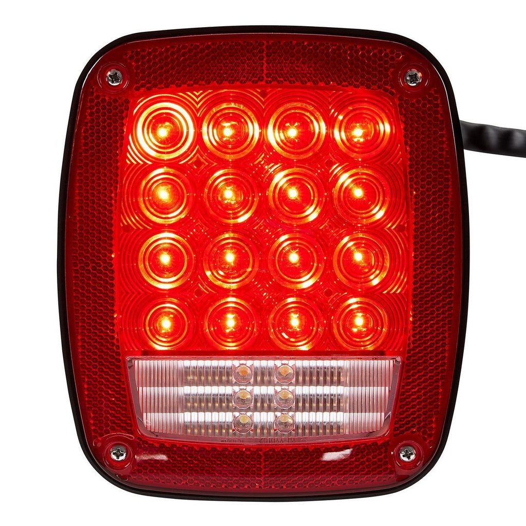 LED Rectangular 6 Function Tail Signal Light F8564