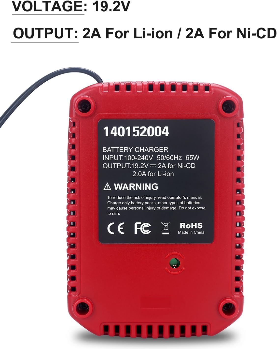 19.2V C3 Charger Replacement for Lithium-ion & Ni-cad Battery Charger M872884