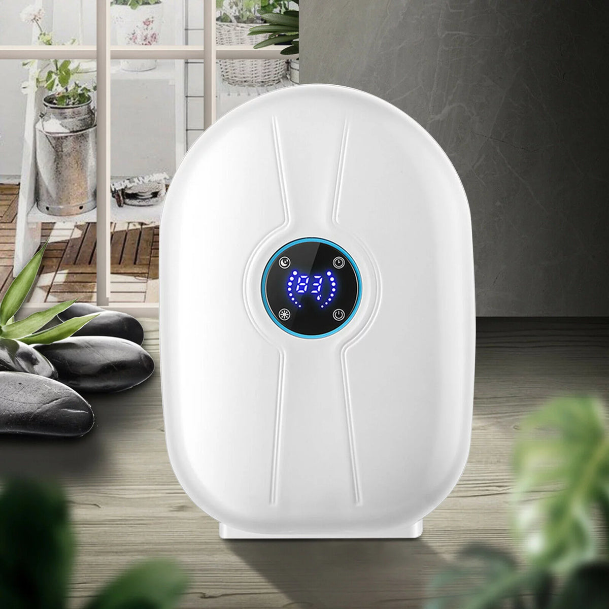 Mini Remote Control Dehumidifier 500ml Water Tank White F54361