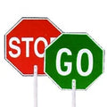 18" Stop/Go Aluminum Paddle with 9" Polygrip Handle (9 Pack) G6884
