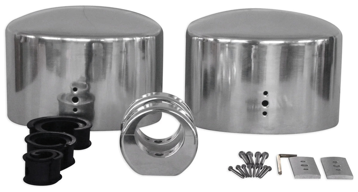 Polished Silver Aluminum Wakeboard Tower Speaker Enclosures T135572