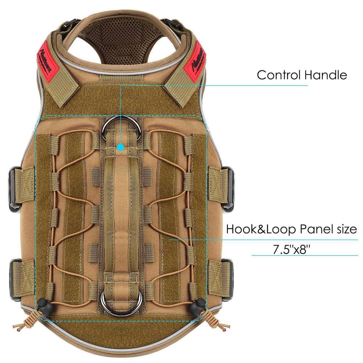 Tactical Dog Harness Reflective No Pull with Handle Z976