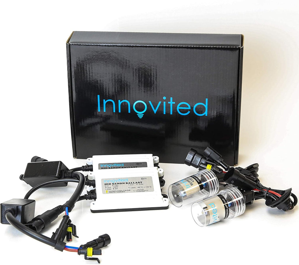 55W AC HID Bundle with 1 Pair Slim Ballast and 1 Pair Xenon Bulb H13-3 9008 8000K Bi Xenon HI/LO Ice Blue Pack of 2 V745635
