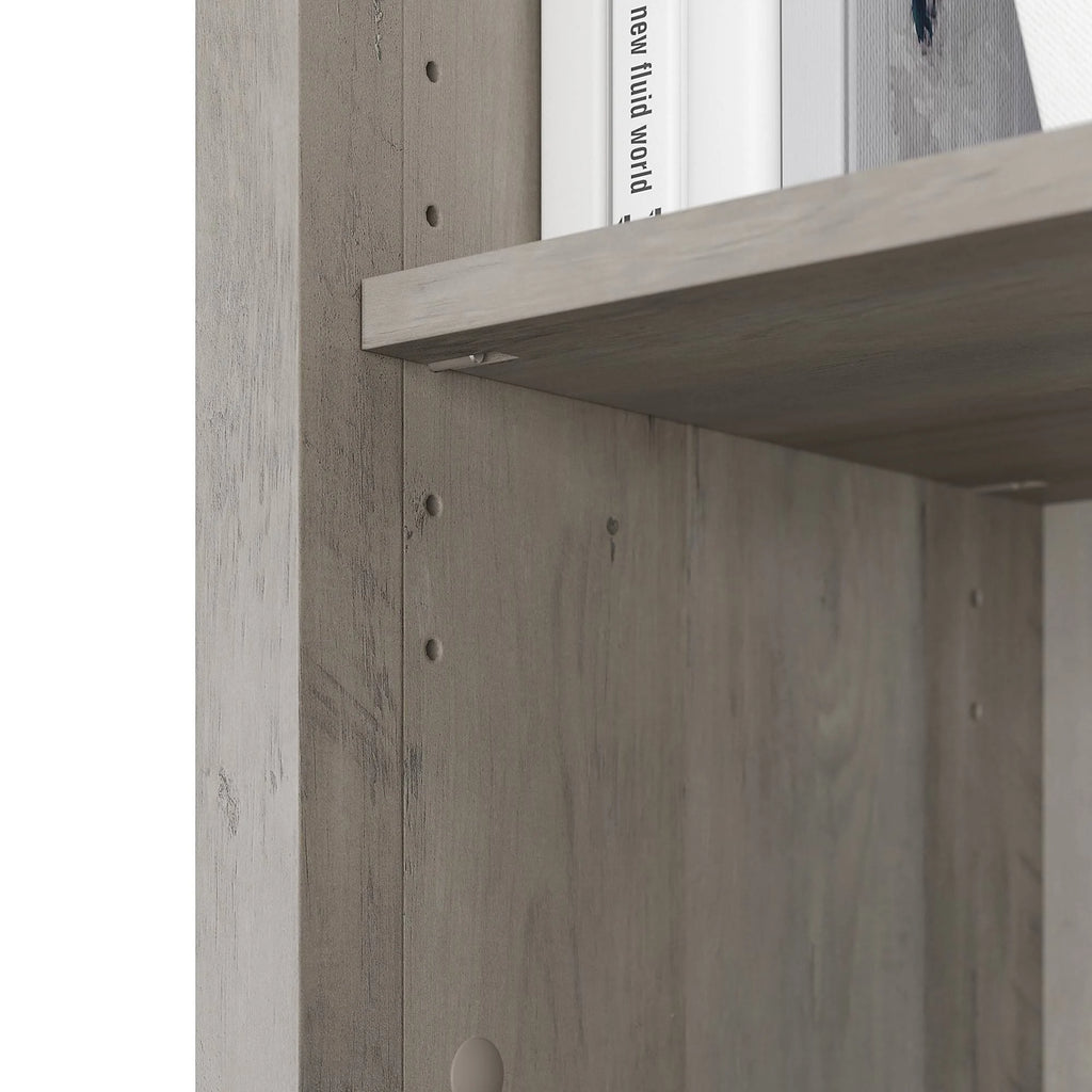 5 Shelf Bookcase, Driftwood Gray L2936