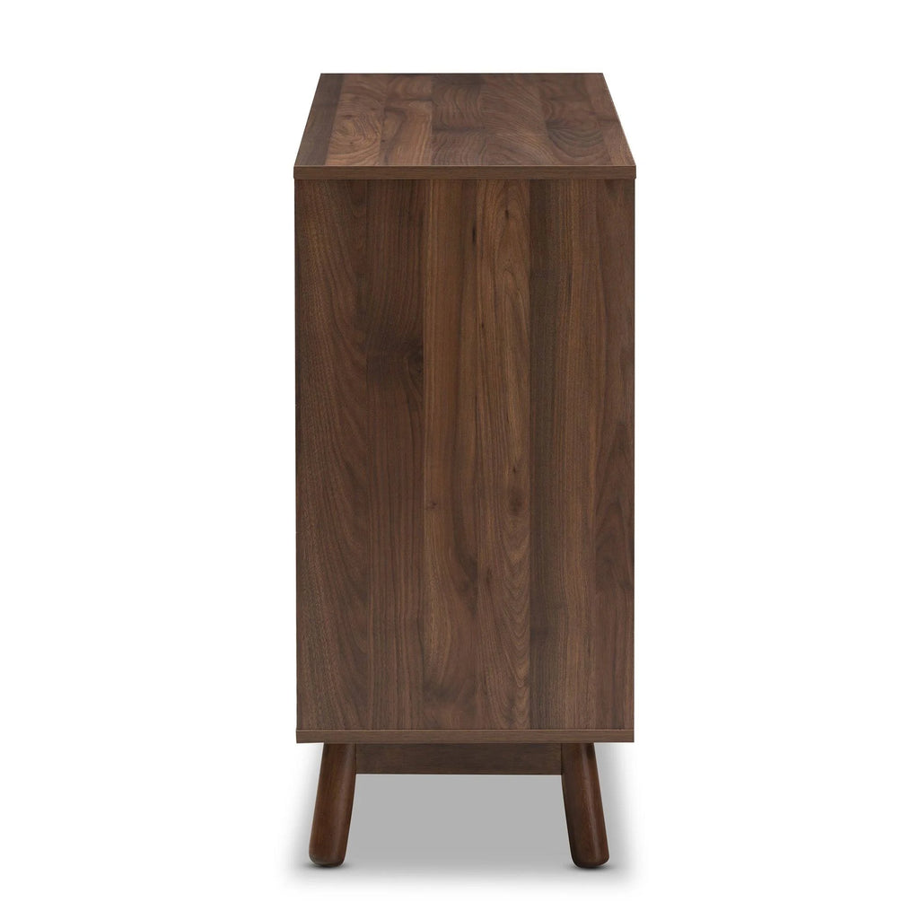 Walnut Brown and Grey Wood Sideboard T453