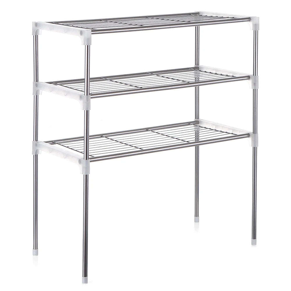 3-Tier Kitchen Storage Shelf Rack Microwave Oven Shelving Unit F7654