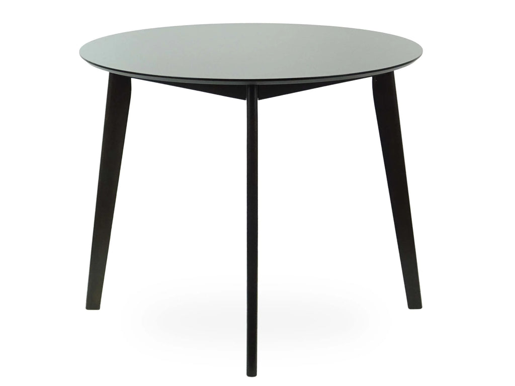 Set of 5 Solid Wood Dining Table and 4 Side Chairs with Padded Seat, Espresso O230