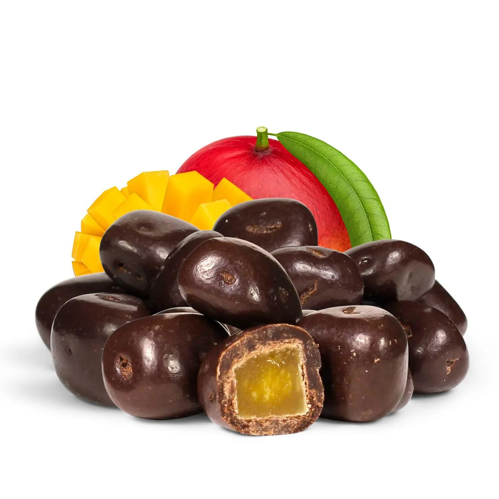 Dark Chocolate Covered Dried Mango 2 Lbs Bulk Bag U675567