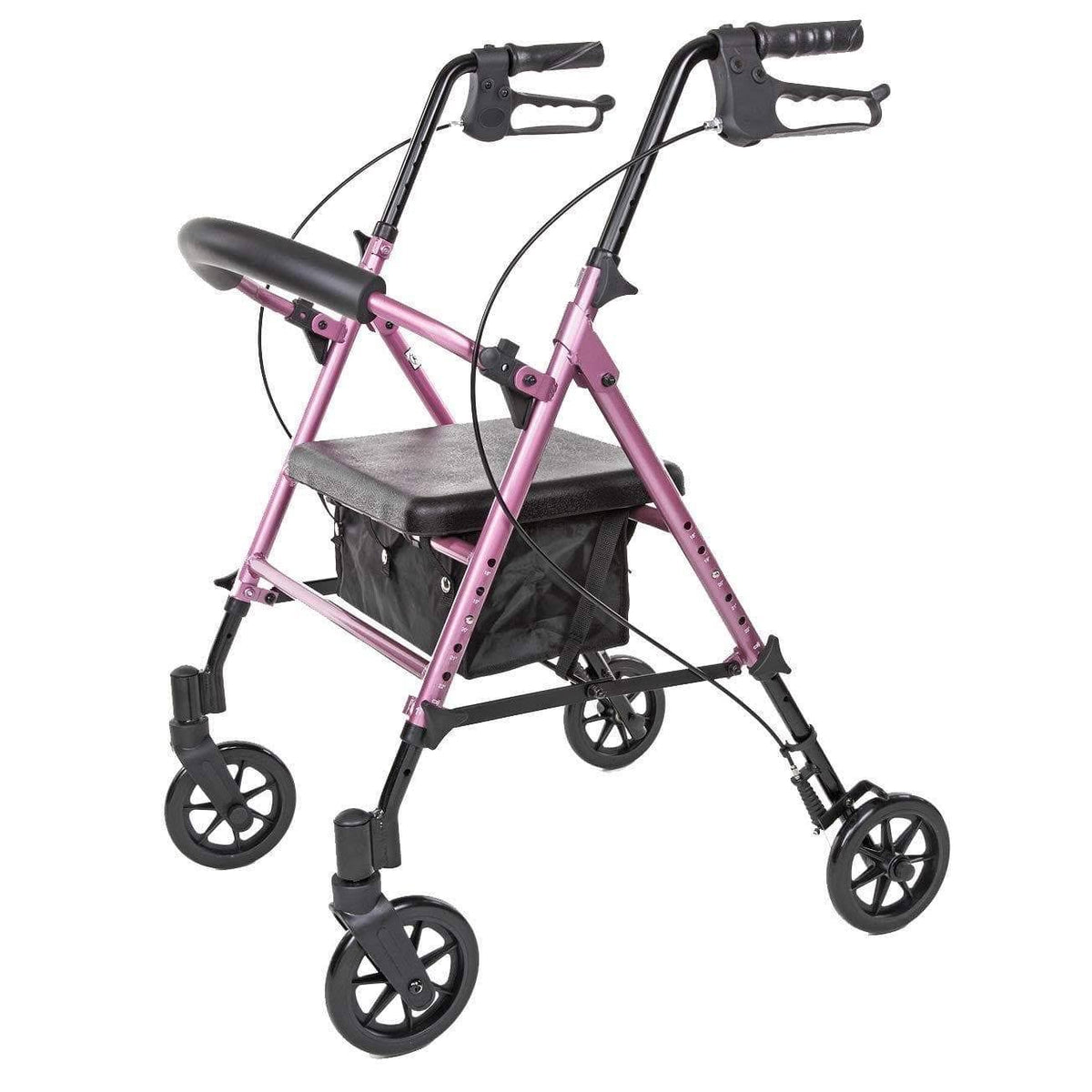Pink Aluminum Rolling Walker J909608