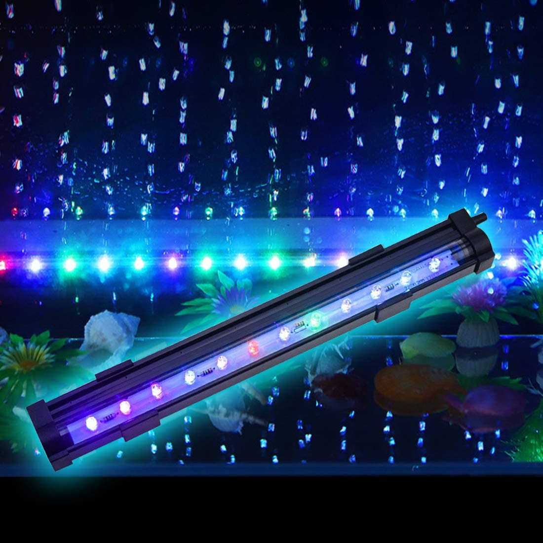 2 Watt Aquarium Air Stone with Color Changing Led Light Pump Z294303