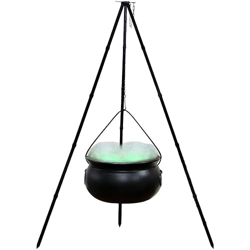 Halloween Witch Cauldron with Stand Large E430