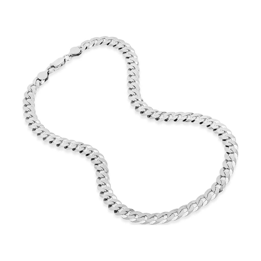 Sterling Silver Curb Chain Necklace 22 Inches A337
