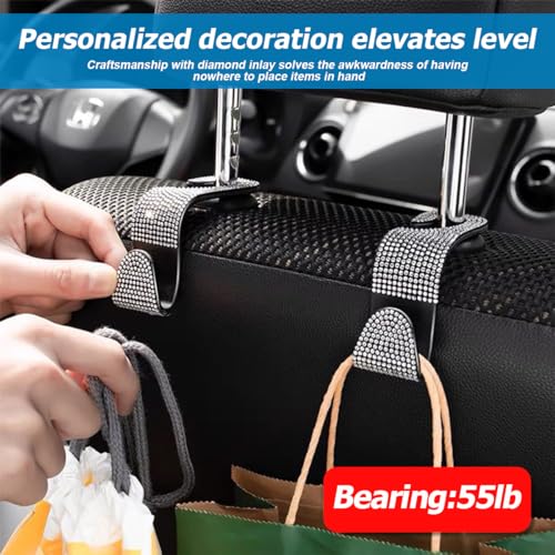 27PCS Bling Car Accessories Set with Reinestone Crystal Steering Wheel Cover X6119