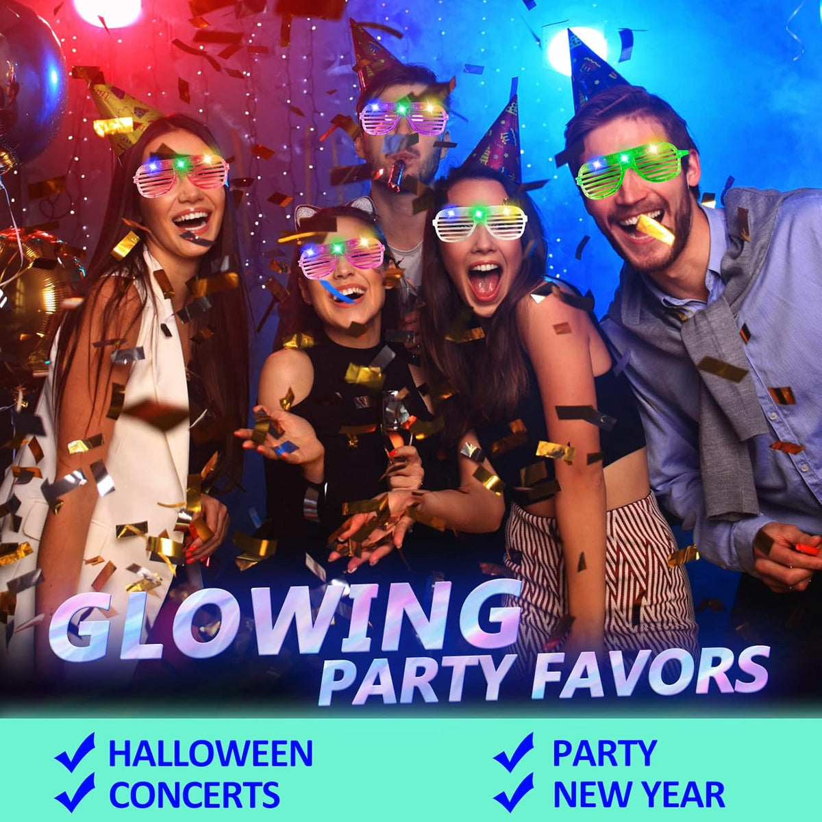 25 Pack Light Up Glasses R30317